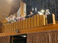2022-04-14-Maundy-Thursday-service-singing-A-Towel-and-a-Bowl-with-Althea-Madigan-on-oboe-IMG_4310